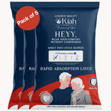 KIAH Pant Style Adult Diapers - Size M | 2N Packs | Travel Pack