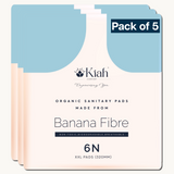 KIAH Organic Sanitary Pads - XXL | 320 mm | Premium Breathable Rash Free