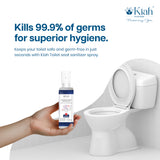KIAH Toilet Seat Sanitizer cum Disinfectant Spray - 60ml