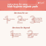 KIAH Organic Sanitary Pads - XXL | 320 mm | Premium Breathable Rash Free