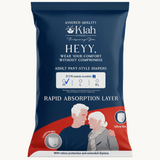 KIAH Pant Style Adult Diapers - Size M | 2N Packs | Travel Pack