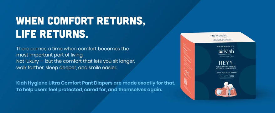 KIAH Pant Style Adult Diapers - Size XL | Premium Pant Diapers | 34"-54"