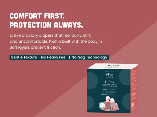 KIAH Tape Style Adult Diapers - size M | 28" - 45"