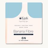 Kiah Comfort Organic Sanitary Pads - XL | 280 mm | Premium Breathable Rash Free