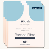 Kiah Comfort Organic Sanitary Pads - XL | 280 mm | Premium Breathable Rash Free