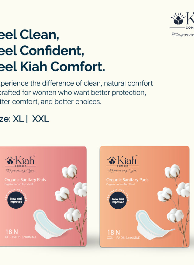 Organic Monthly Saver Combo | 1x Organic XL (18 pads) + 1x Organic XXL( 18 pads)