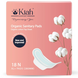 Kiah Comfort Organic Sanitary Pads - XL | 280 mm | Premium Breathable Rash Free