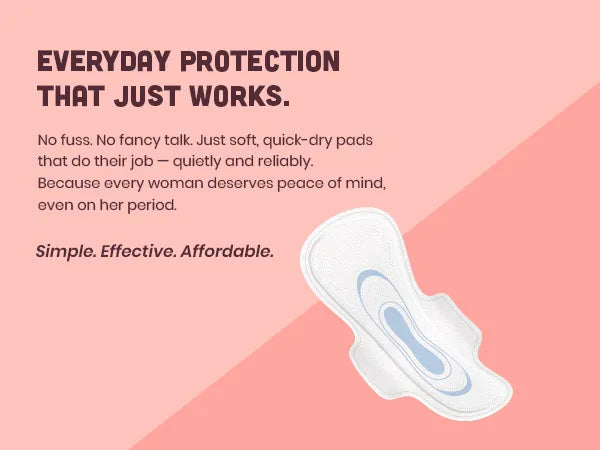 KIAH Soft Touch Sanitary Pads - Size Regular (R) | 240 mm | Quick Dry Comfort | Leak Proof