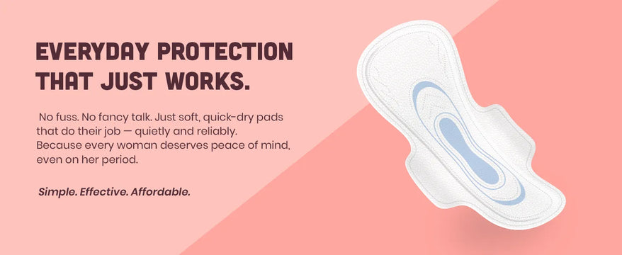 KIAH Soft Touch Sanitary Pads - Size Regular (R) | 240 mm | Quick Dry Comfort | Leak Proof