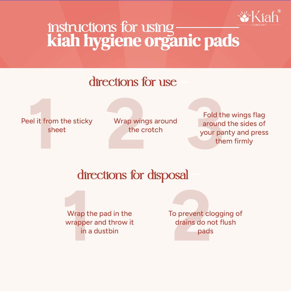 Kiah Comfort Organic Sanitary Pads - XL